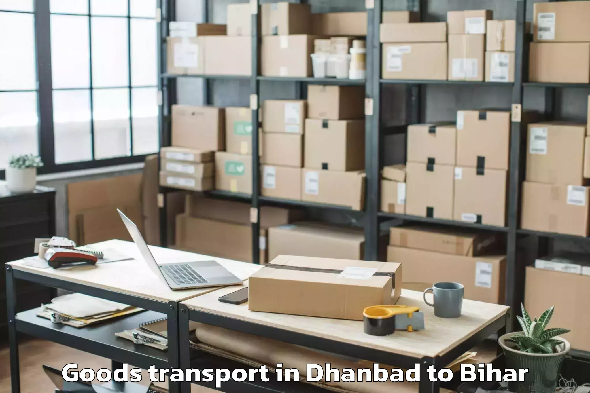 Top Dhanbad to Paroo Goods Transport Available